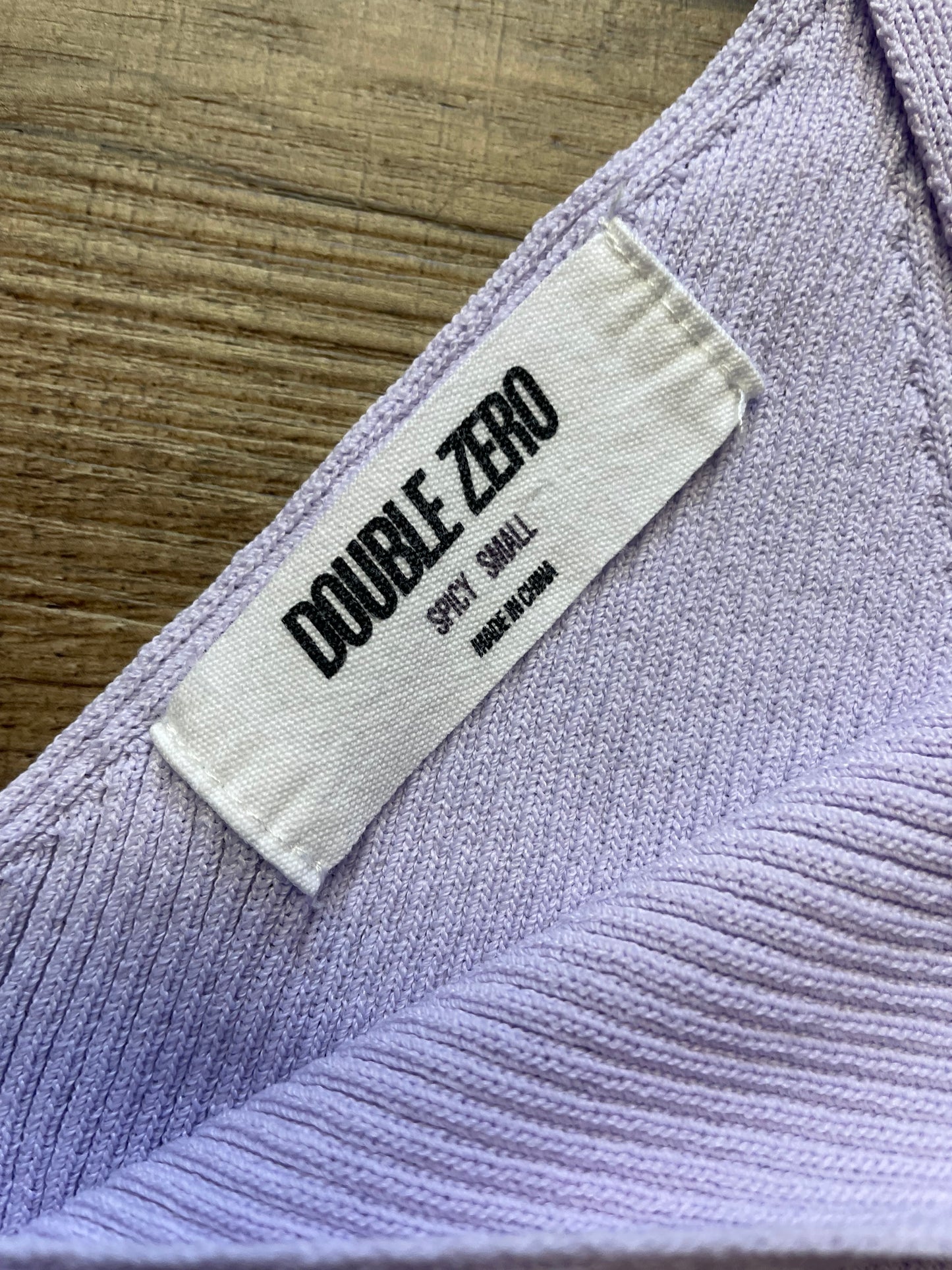 Double Zero Ribbed Sleeveless Top (S)