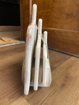 The Spring Shop 4pc Wood Cutting Board Set