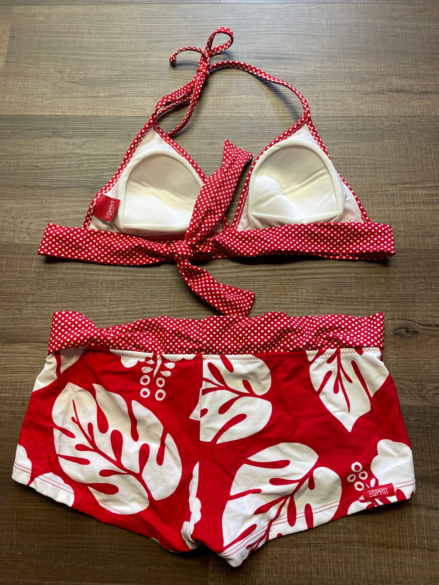 Vtg Esprit Beach Two Piece Swimsuit (M)
