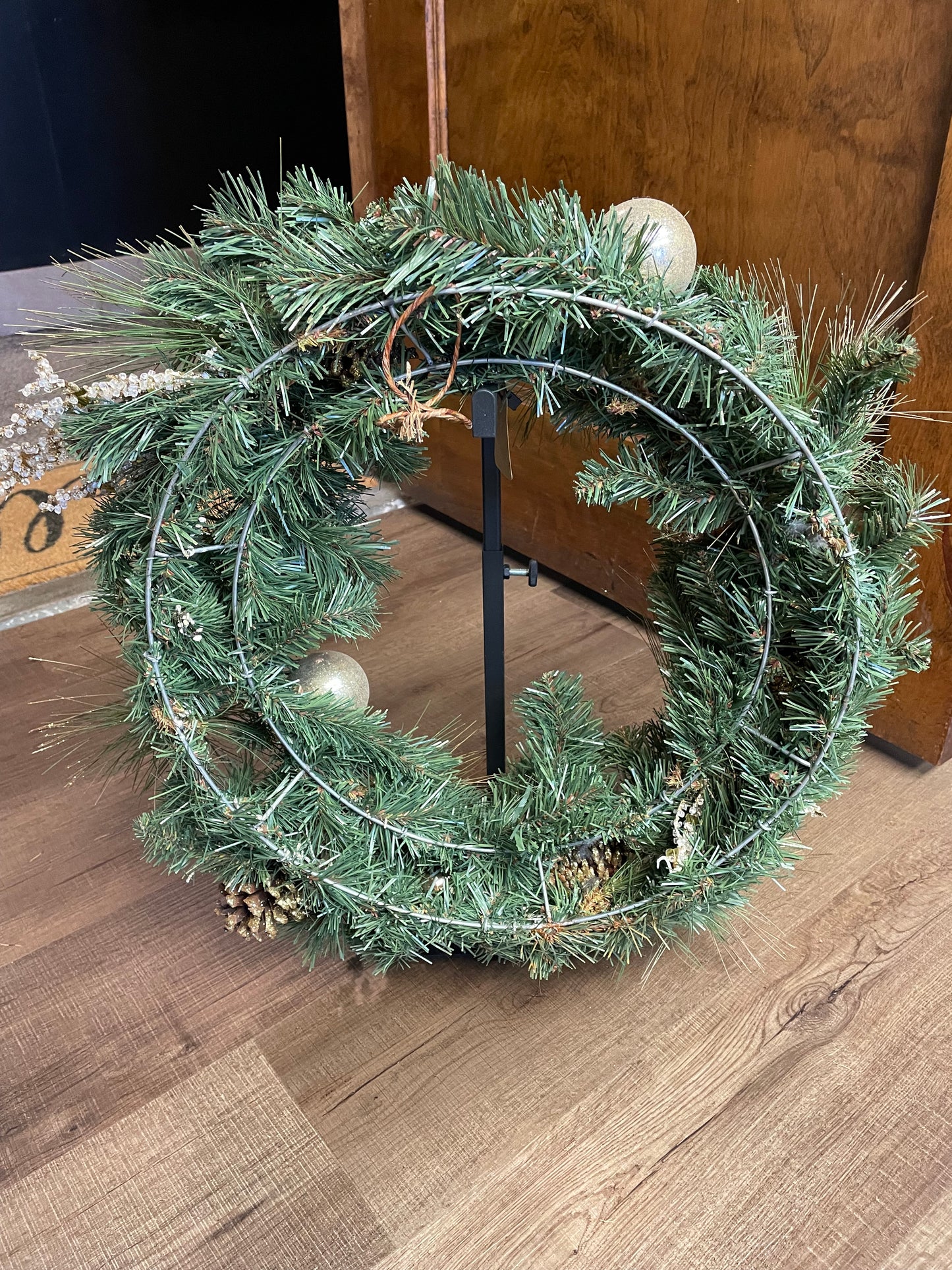 14" Faux Evergreen Wreath