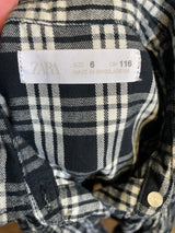 Zara Girl's Plaid Snap Front Top (6)