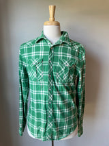 Vintage Levi's Men's Pearl Snap Flannel Shirt (M)