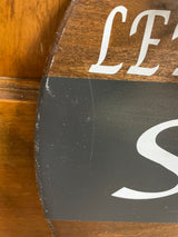 "Let's Stay Home" Door Sign