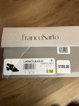 Franco Sarto L-Monaco2 Black Suede Slingback Sandal (8M)
