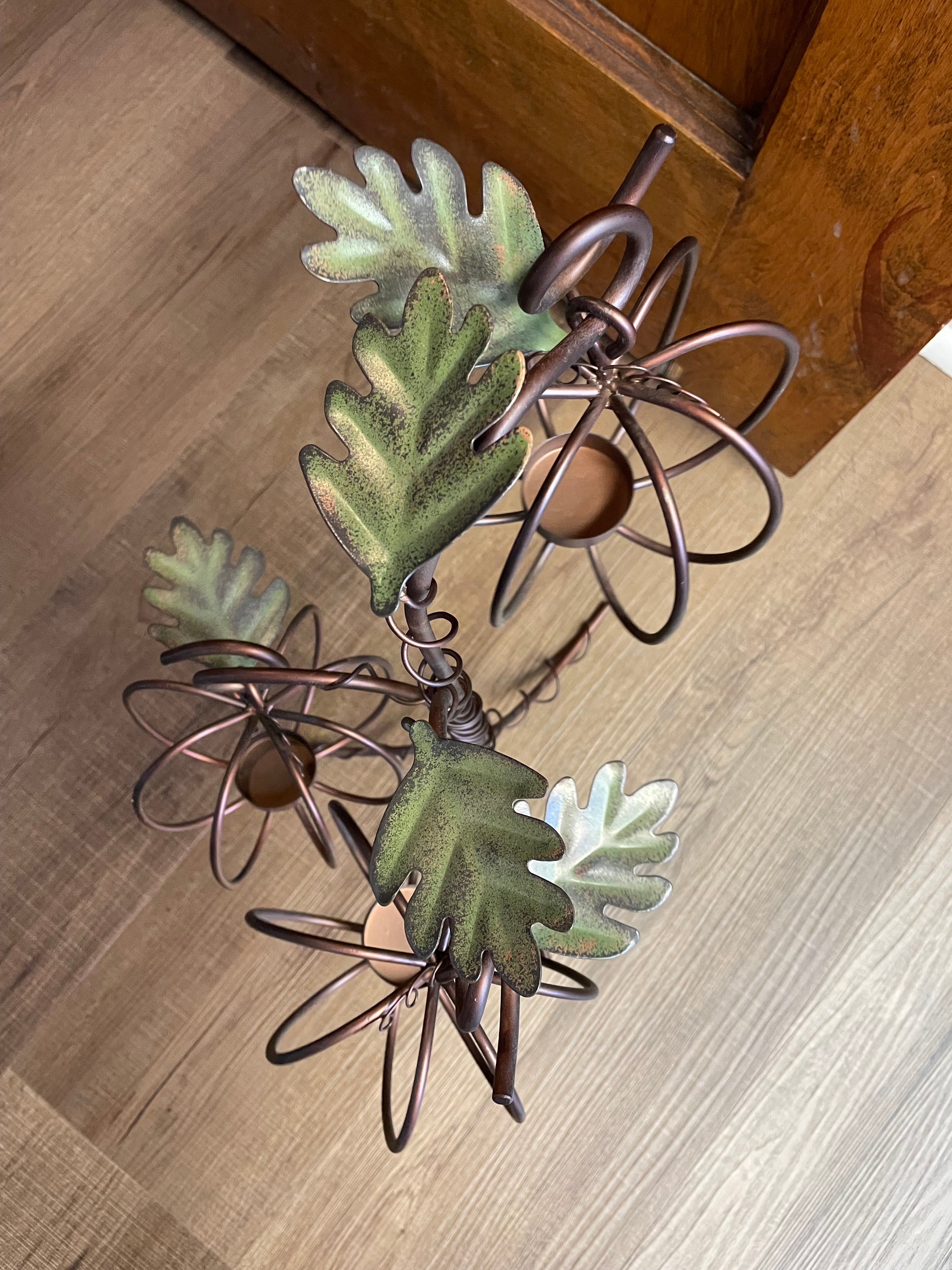 Autumn Iron Pumpkin Tealight Holder