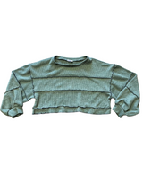 Lelis Cropped Long Sleeved Knit Top (S)