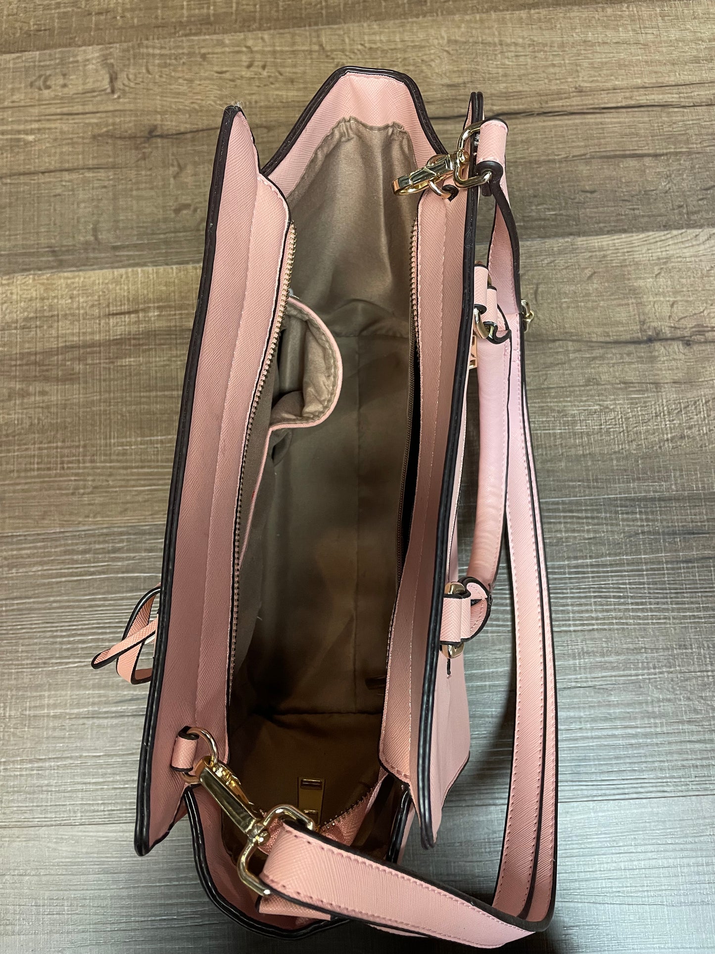Michael Kors Selma Pink Leather Satchel
