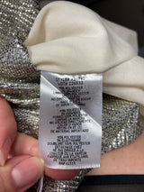 Betsy & Adam Metallic Dress with Draped Arms (12)