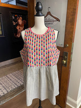 Chicsoul Sleeveless Linen Blend Top (1X)