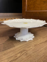 Painted Ceramic 9" Cake Stand