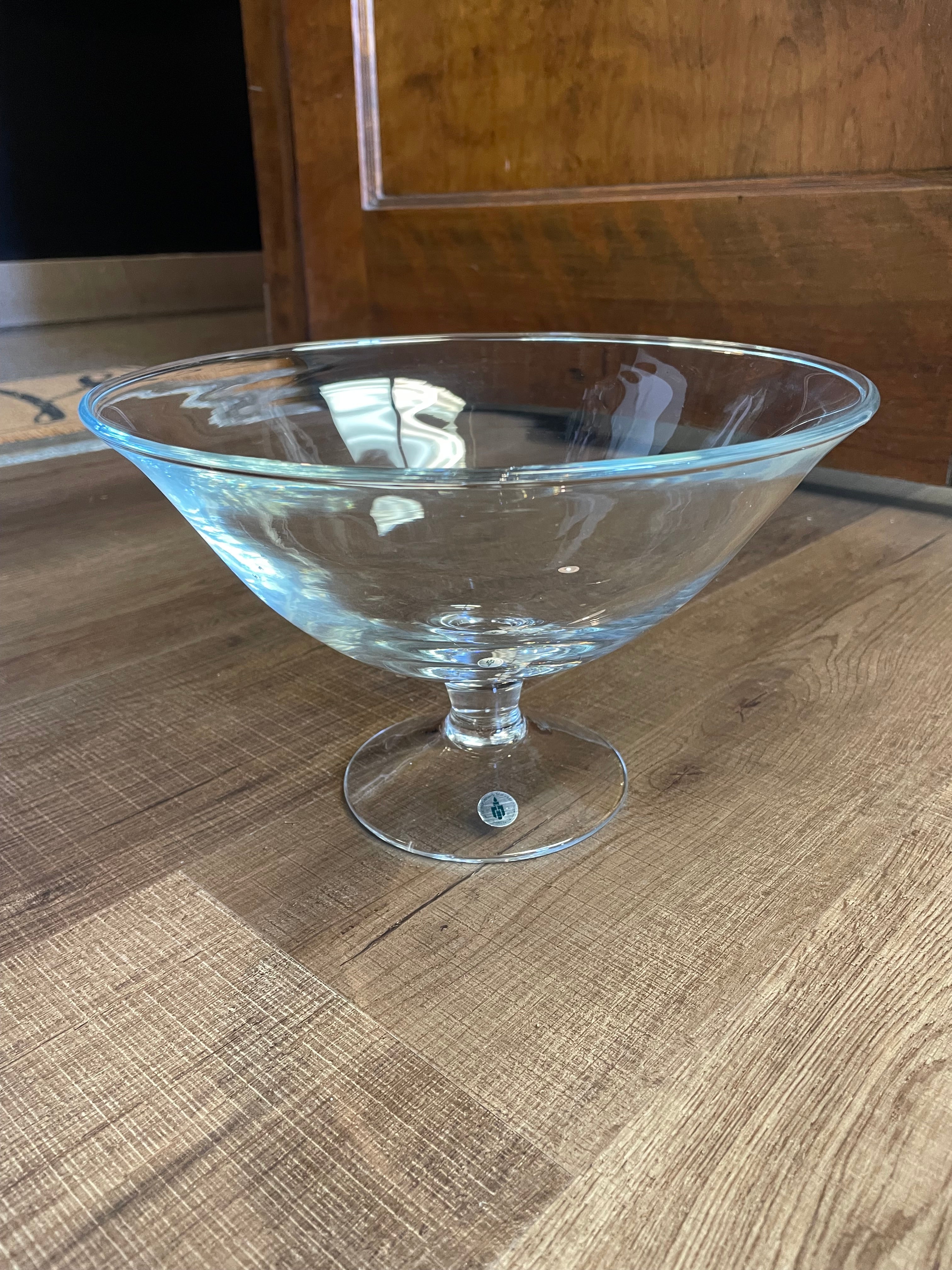 PartyLite Glass Pedestal Bowl