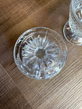Glass Etched Dessert Pedestal Bowls (set of 4)