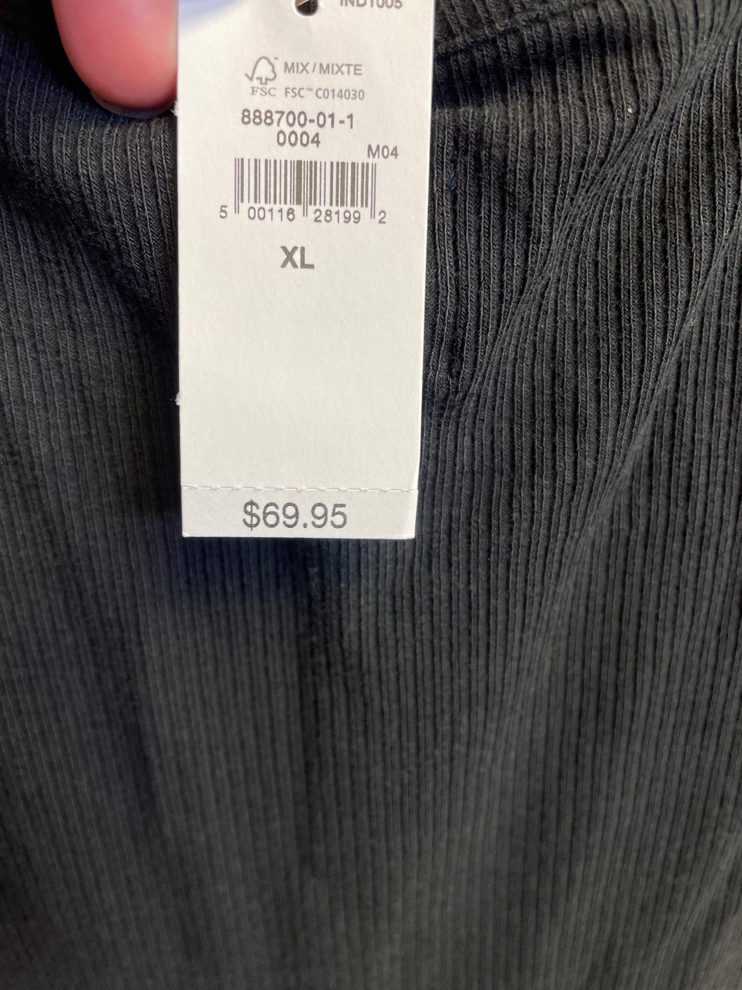 GAP Ribbed Top Boho Dress (XL)