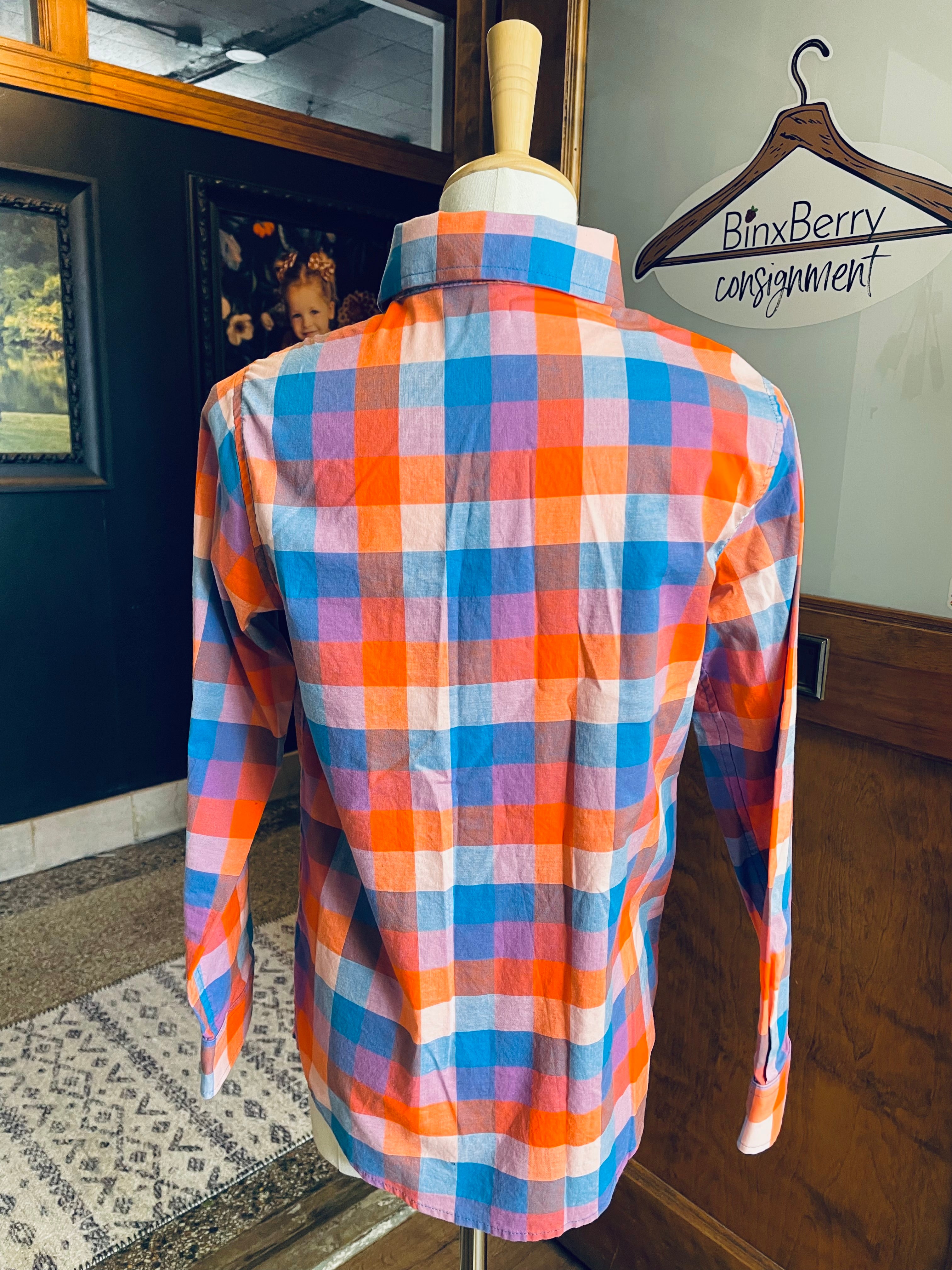 Cat & Jack Checkered Button Down (YM)