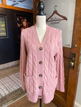 Zesica Cable Knit Cardigan (M)