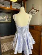 Windsor Corset Mini Dress Floral Jacquard Fit & Flare (M)