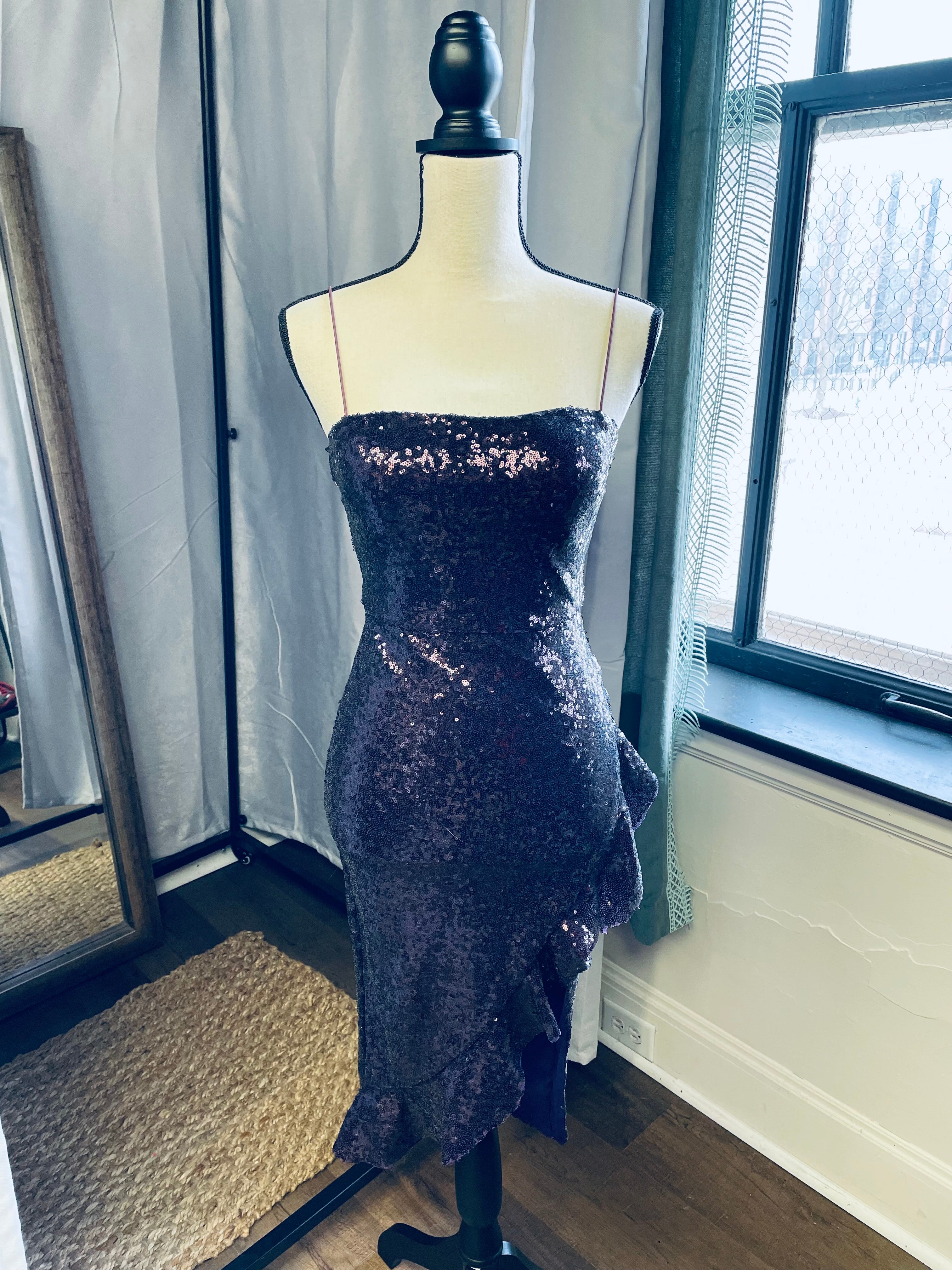 Windsor Sequin Midi Dress (XS)