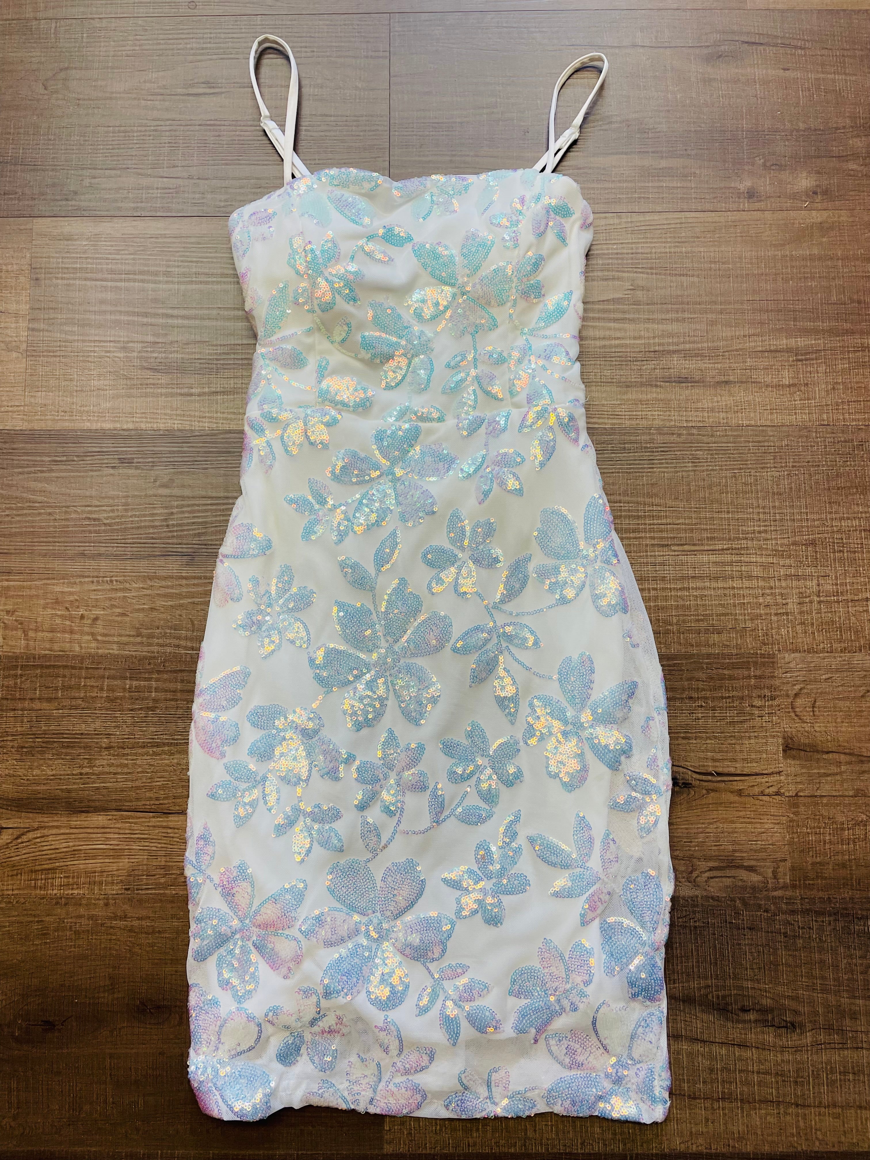 Emerald Sundae Sequin Mini Dress (M)