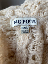 Rag Poets Boho Style Open Front Cardigan (M/L)