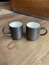 Set of 2 Threshold Barnet Bronze Coffee Mugs