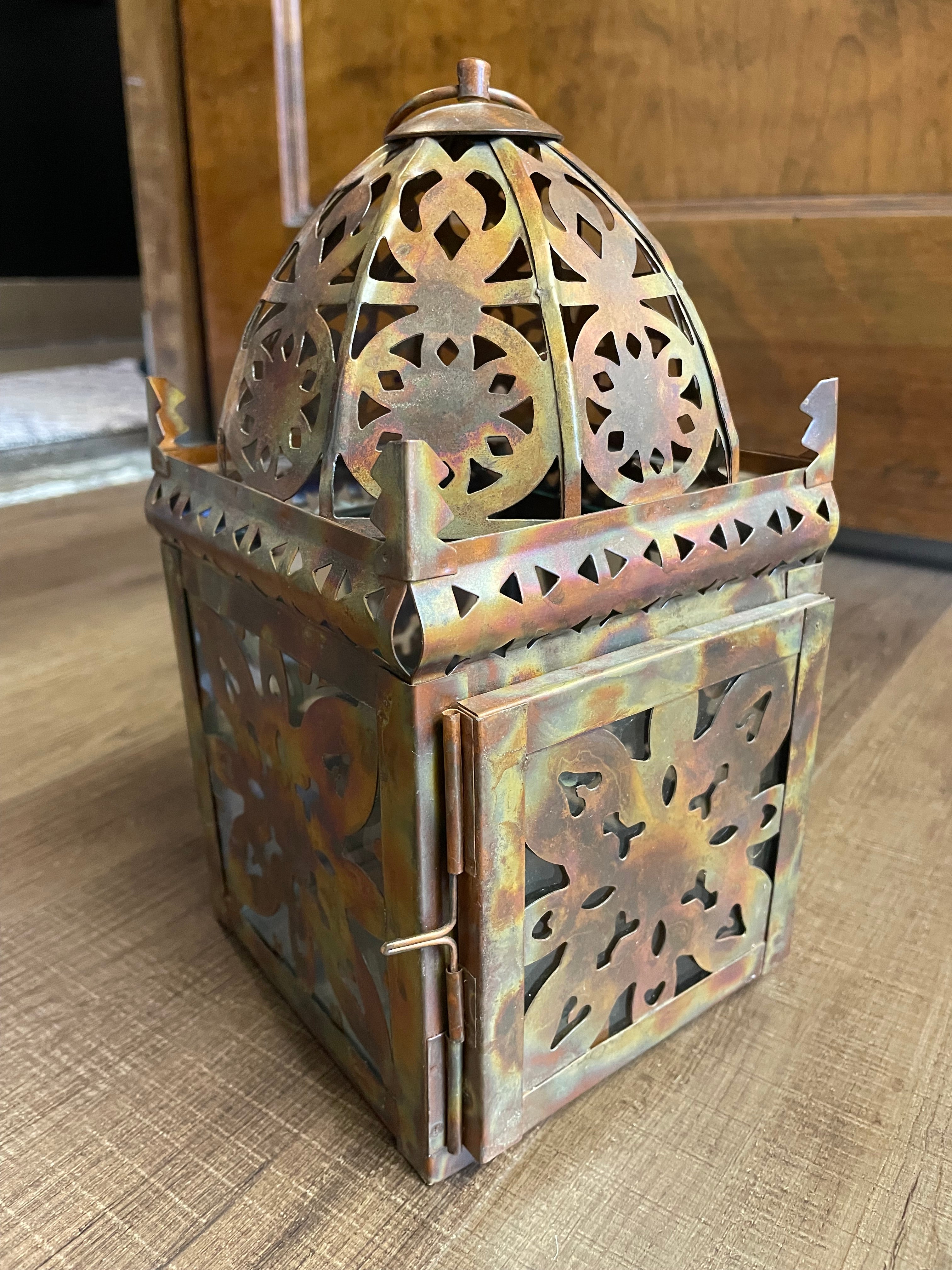 Vintage Moroccan Hanging Candle Lantern