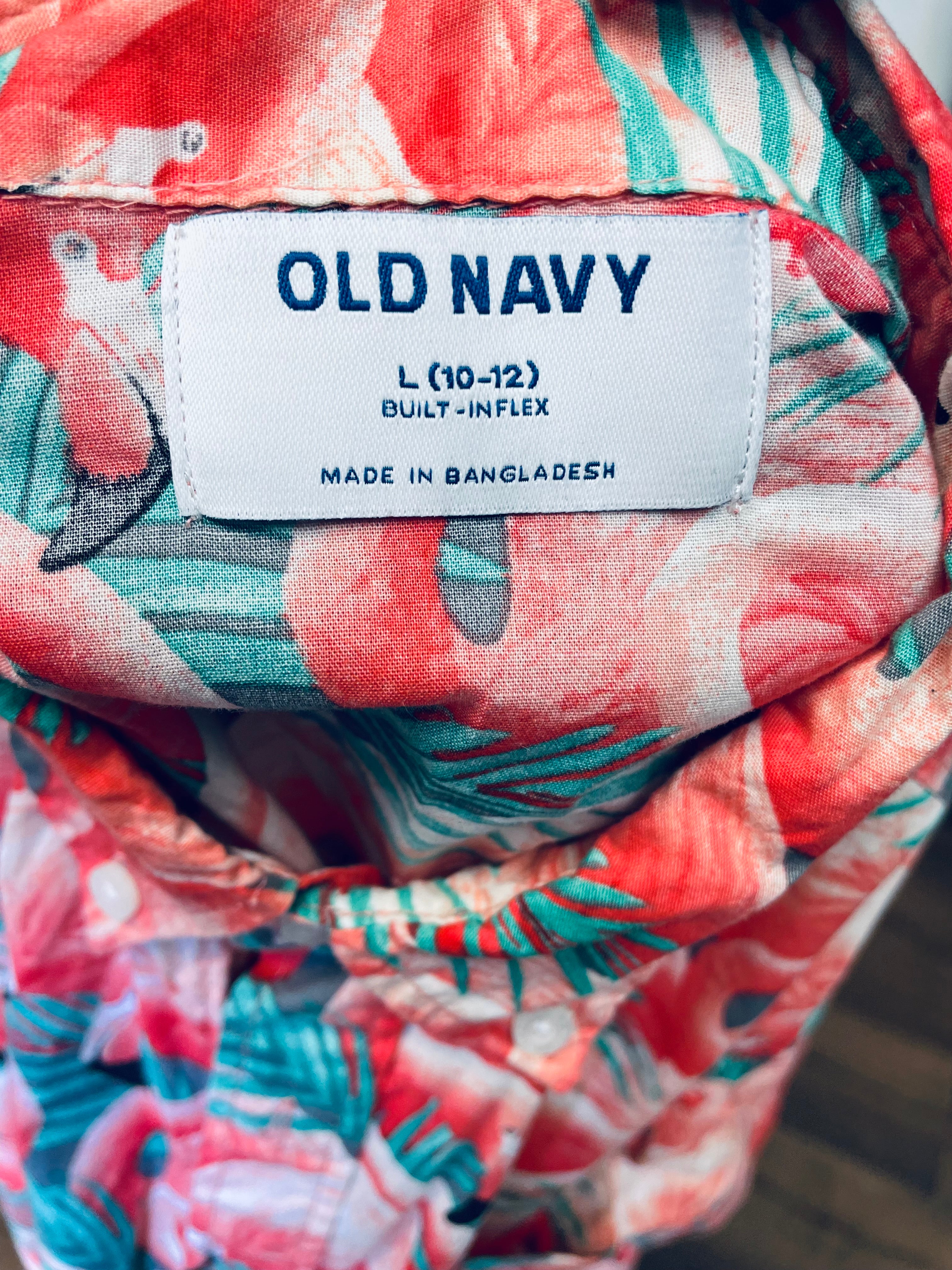 Old Navy Short Sleeved Button Down (YL)