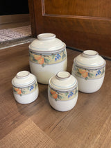 Mikasa Garden Harvest 4-Piece Canister Set