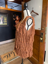 Est 1946 Fringe Knit Women's Vest (S)