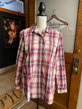 Eddie Bauer Women's Travex Plaid Button Down (M)