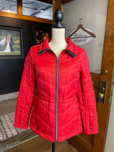 Guess Lightweight Red Puffer Coat (S)