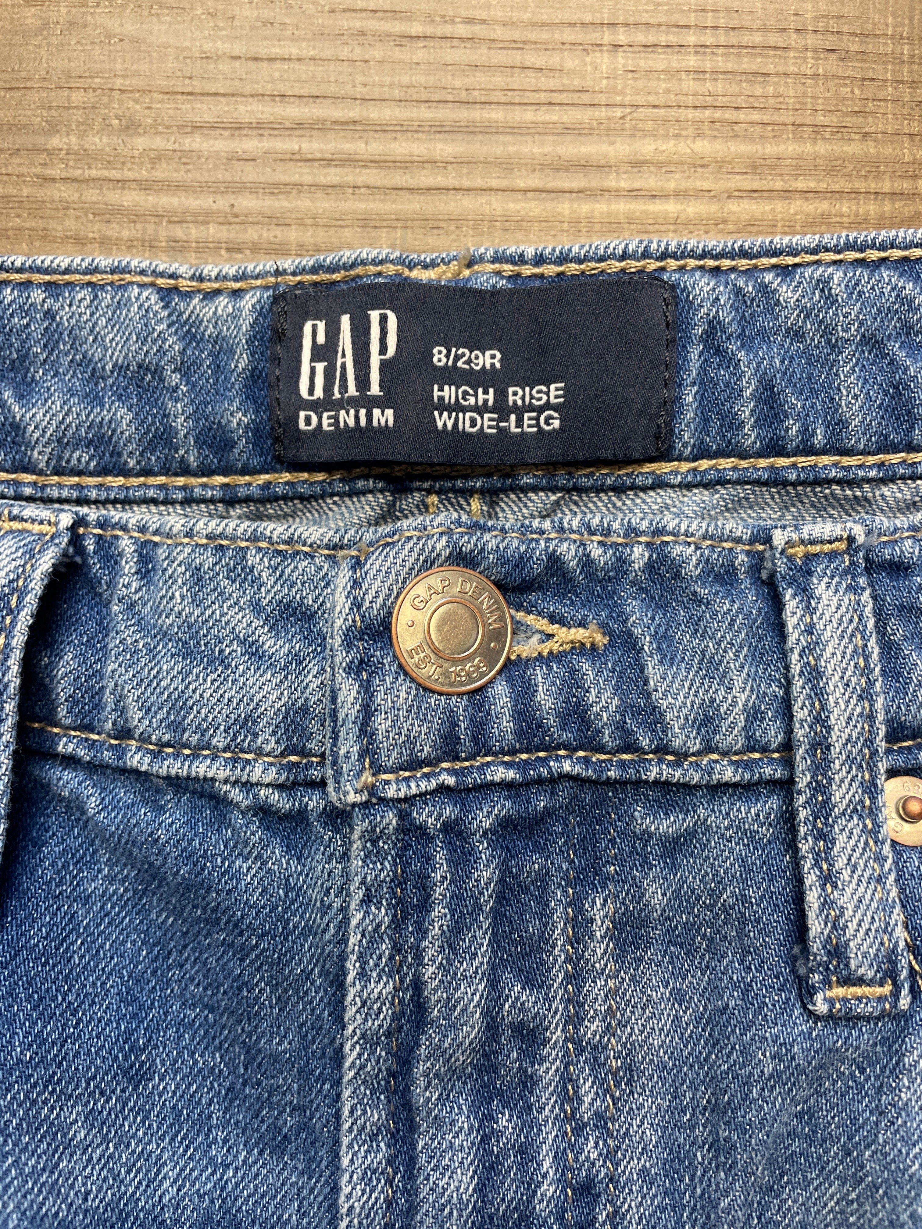GAP High Rise Wide Leg Women's Jeans (8/29R)