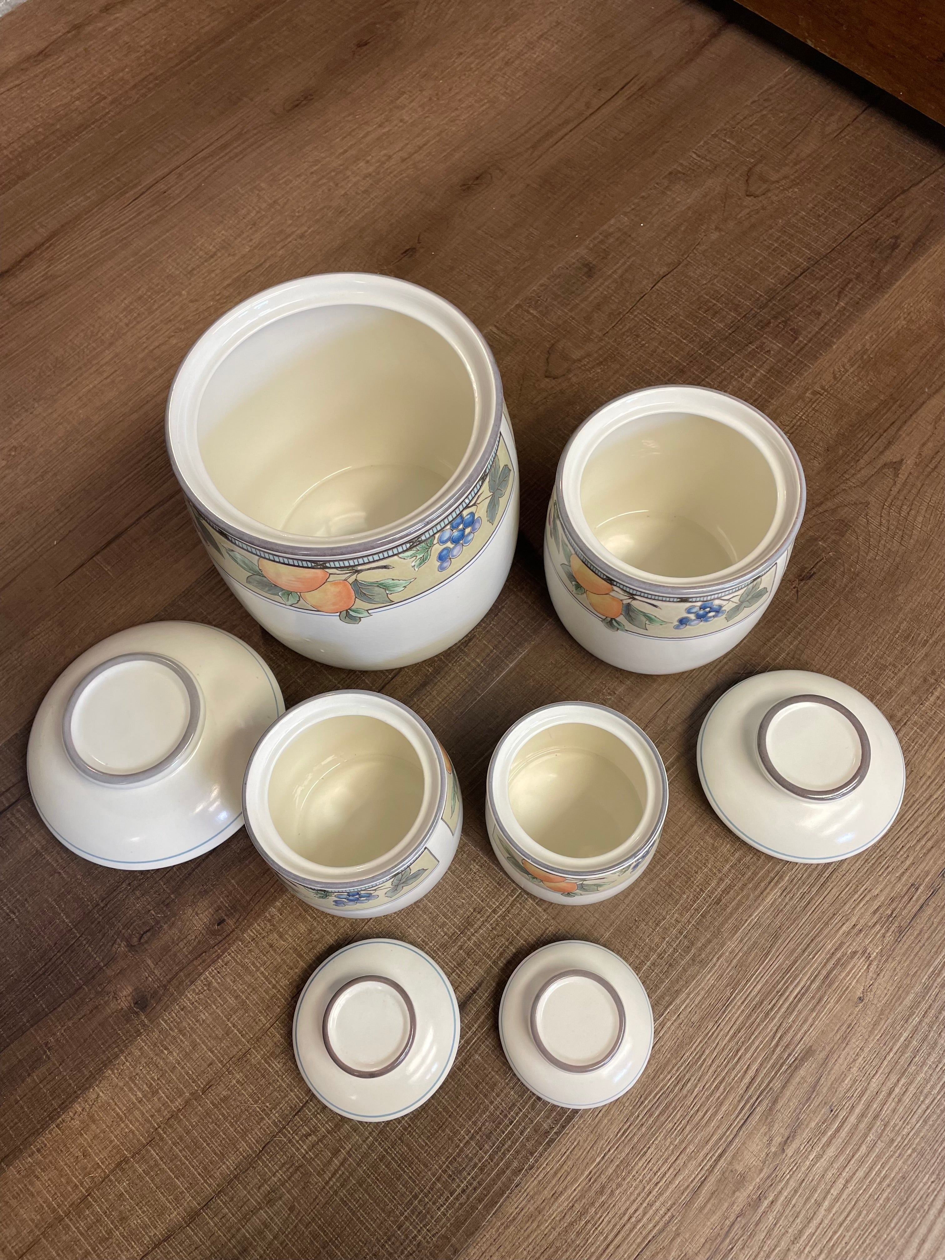 Mikasa Garden Harvest 4-Piece Canister Set