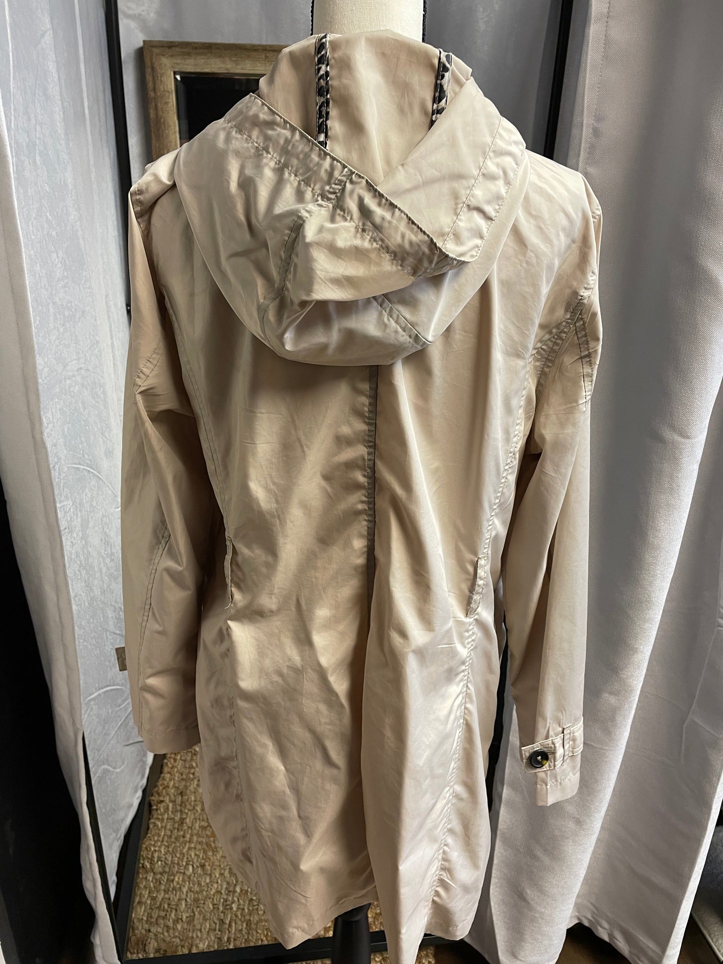Jones New York Hooded Nylon Trench (XL)
