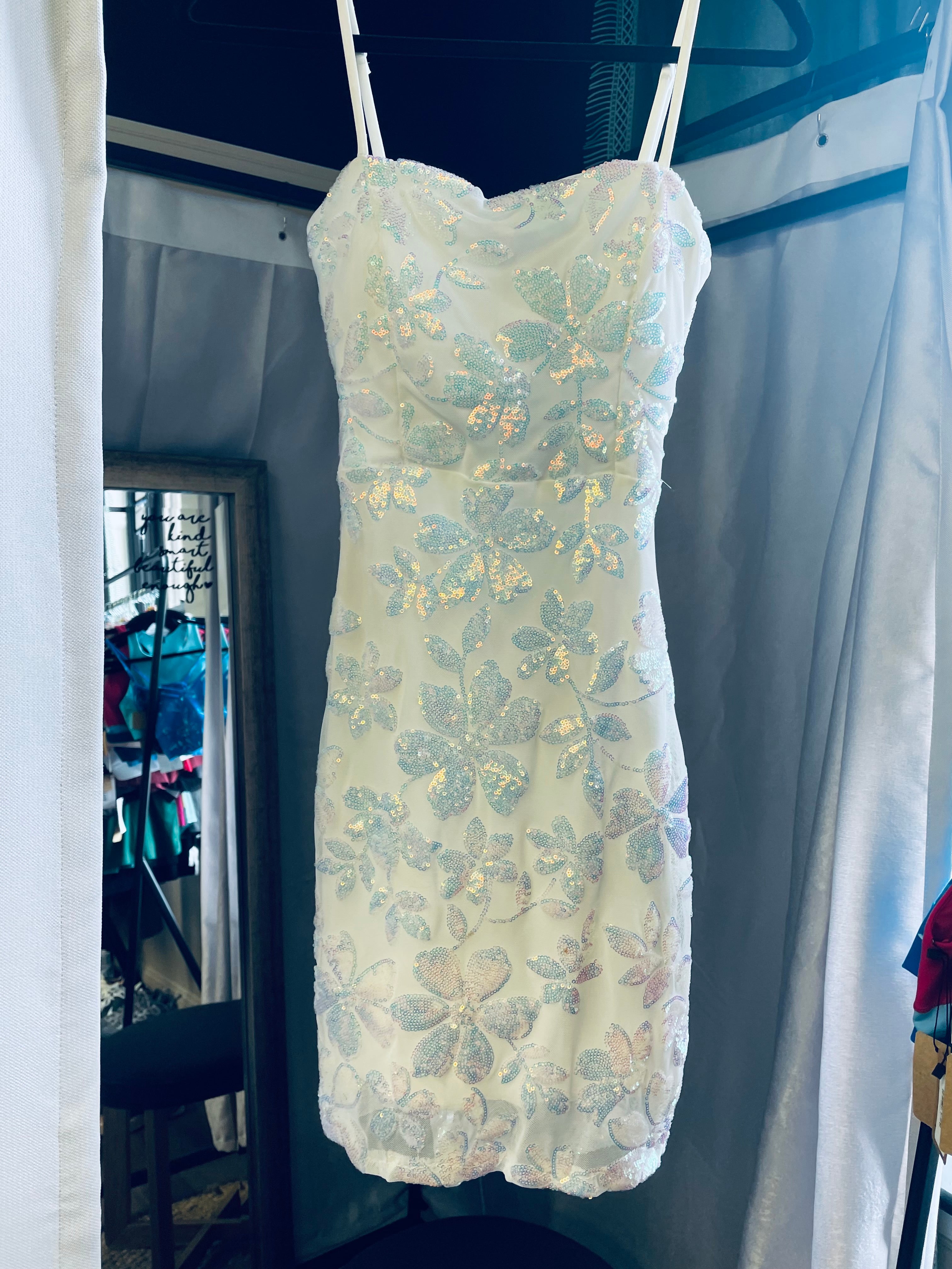 Emerald Sundae Sequin Mini Dress (M)