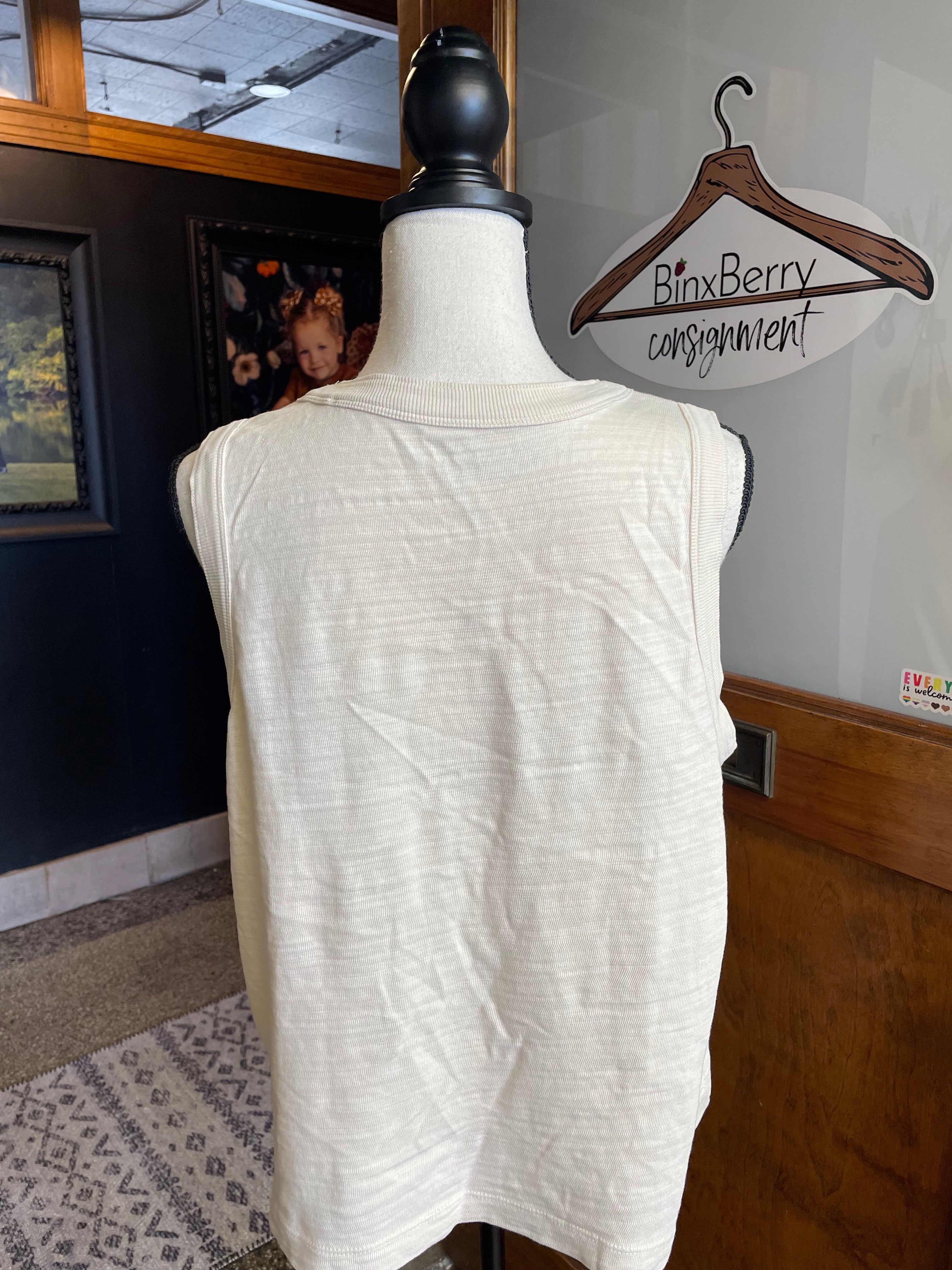 Loft Sleeveless Crewneck Top (L)