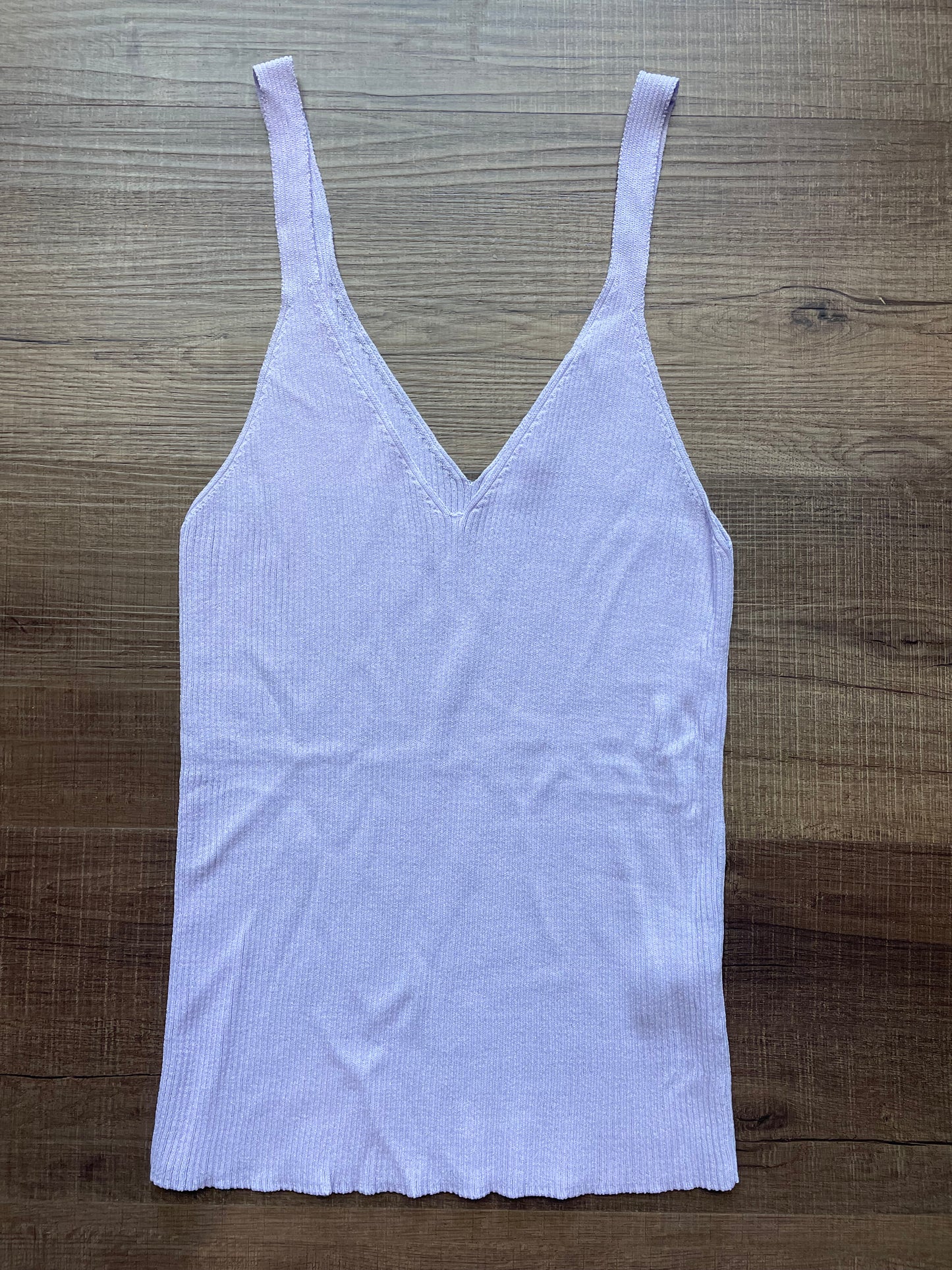 Double Zero Ribbed Sleeveless Top (S)