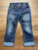 Silver Suki Capri Jeans (28)