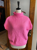 She & Sky NWT Pink Drop Shoulder Sleeveless Sweater (M)