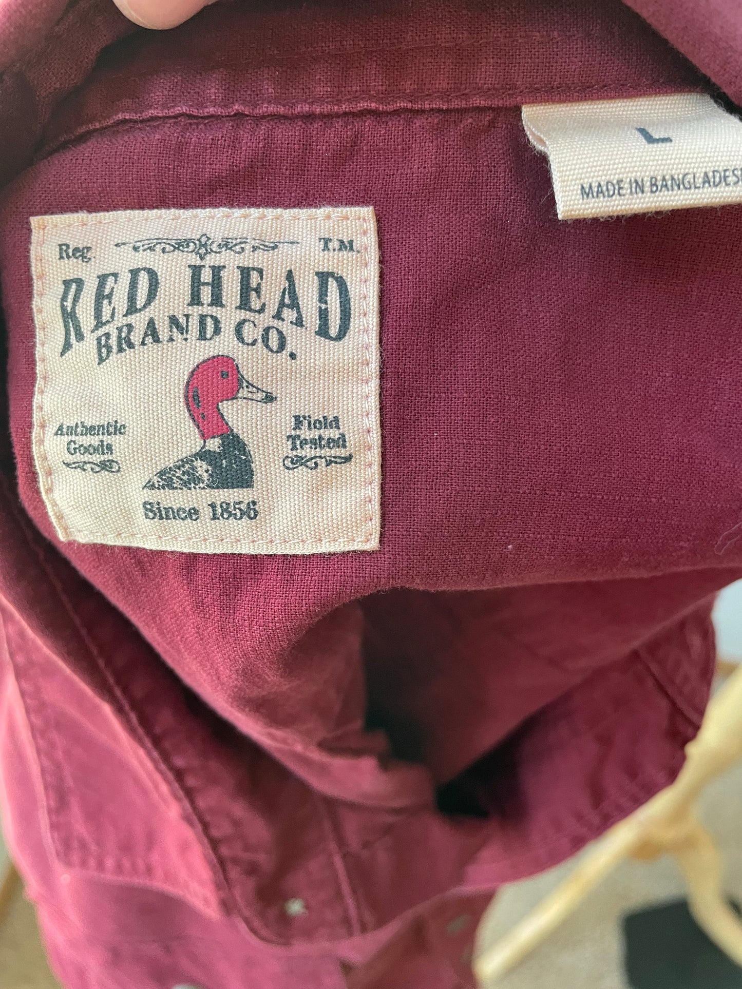 Red Head Brand Co. Men's Button Down (L)
