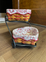 Longaberger Heart to Heart Stand & Little Love Sweetheart Baskets