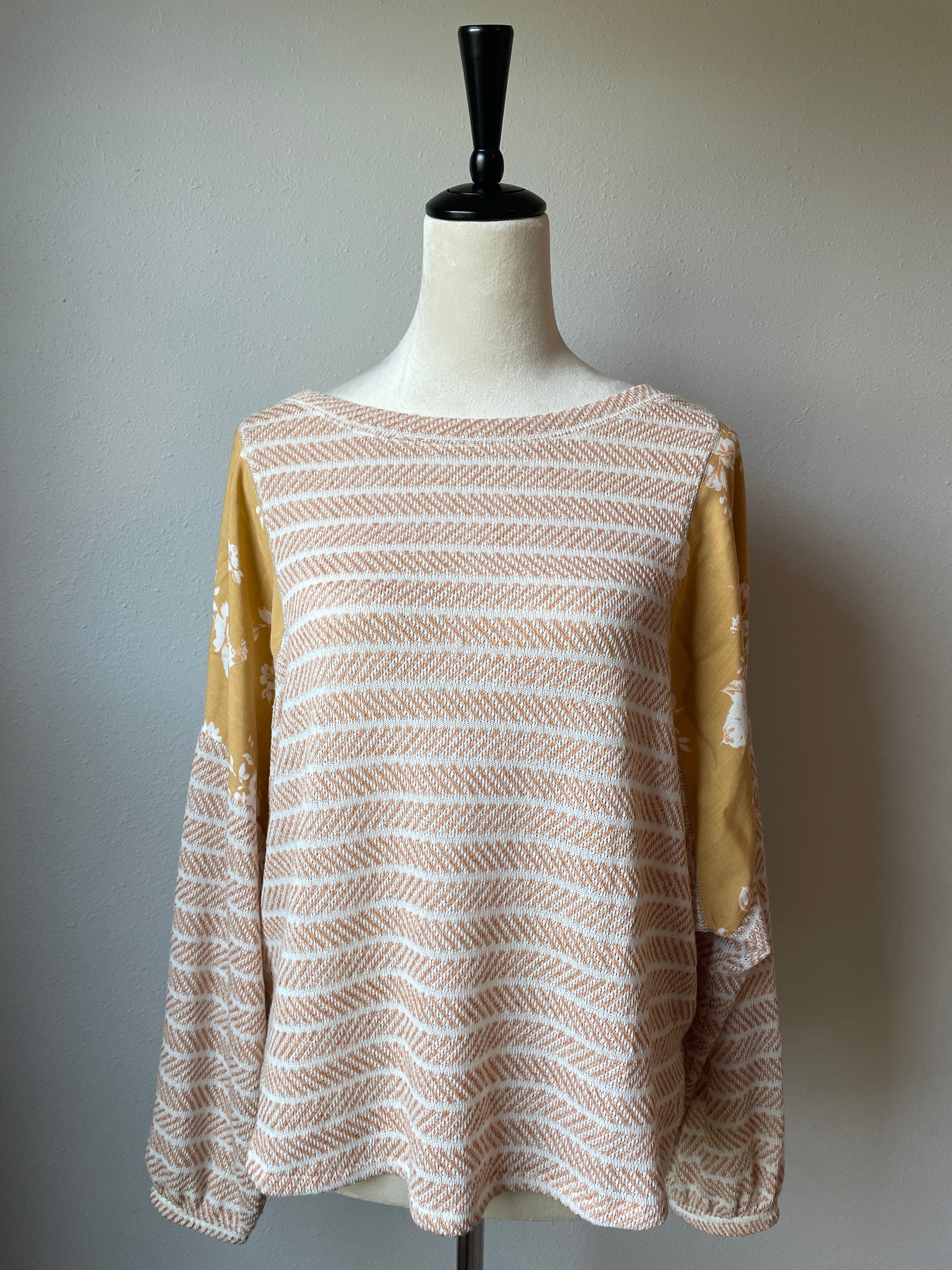 By Together Women's Mixed Texture Top (S)
