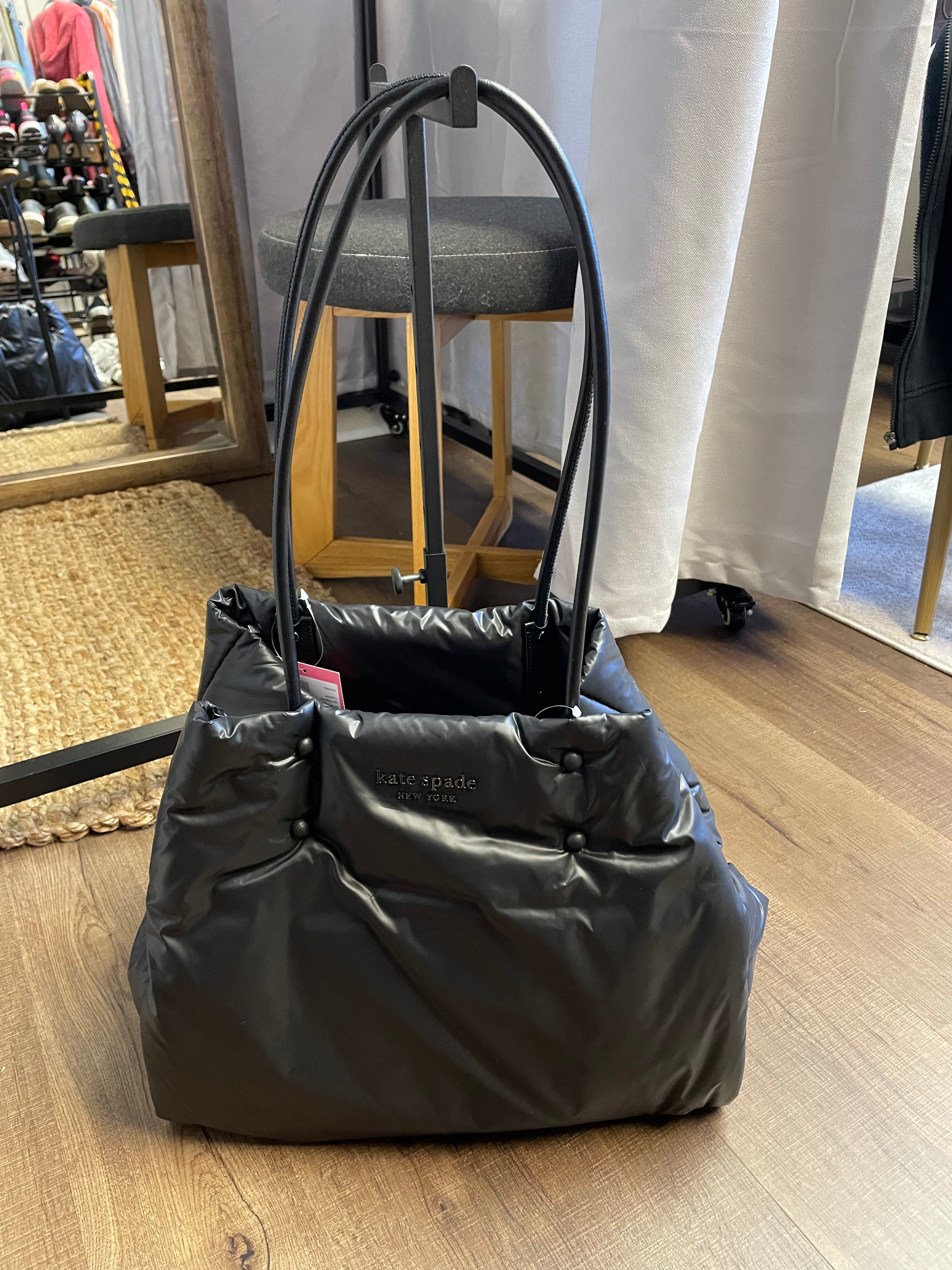 kate spade black leather shoulder bag