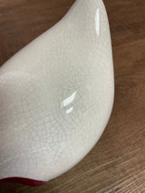 Vintage Glazed Ceramic Chicken Decor