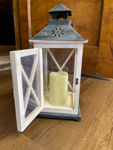 16" Lantern with Flicker Candle