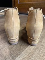 Sorel Women's Joanie Leather Wedge Sandals (7.5)