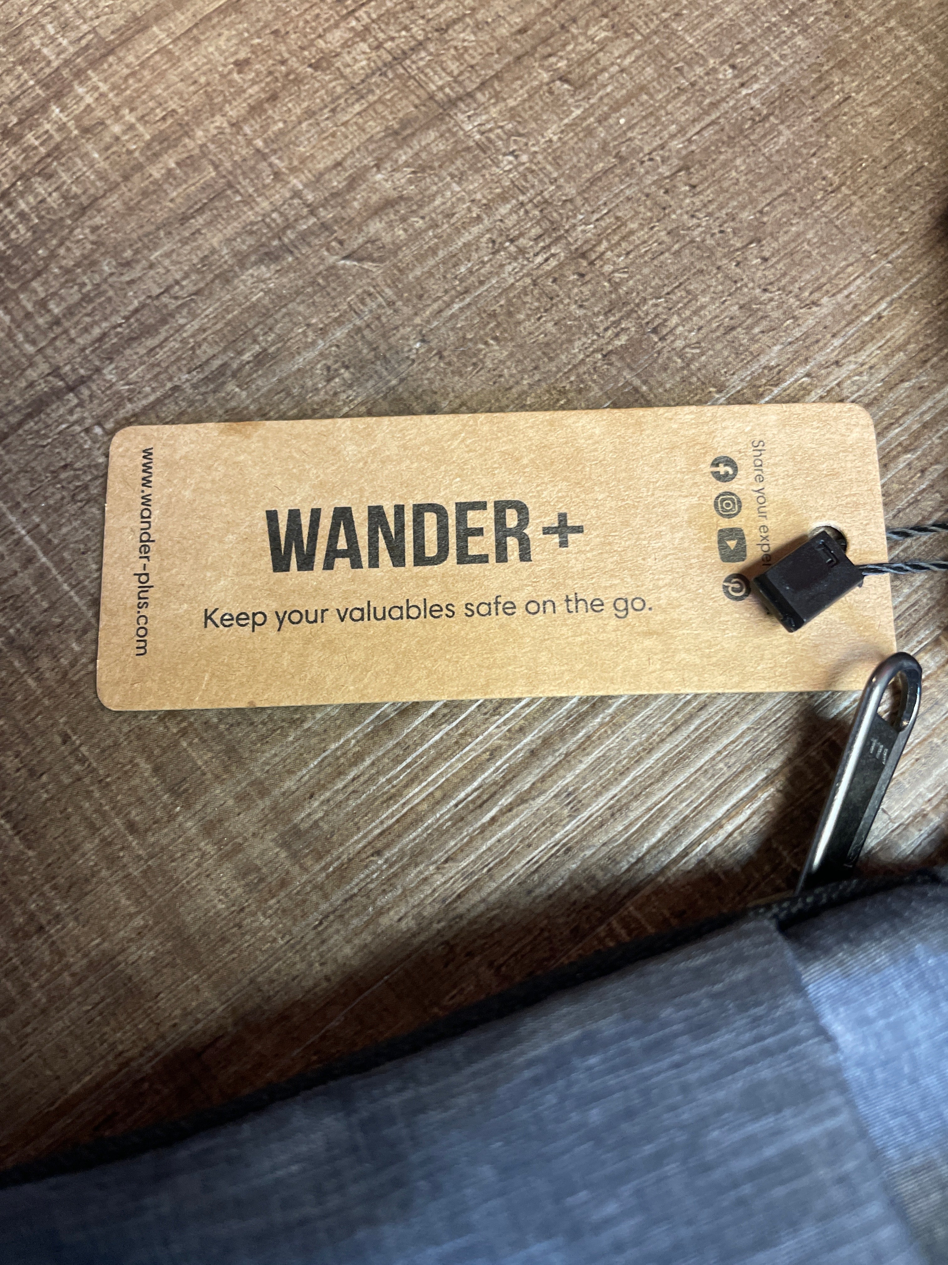 Wander+ Unisex Anti Theft Travel Sling Bag