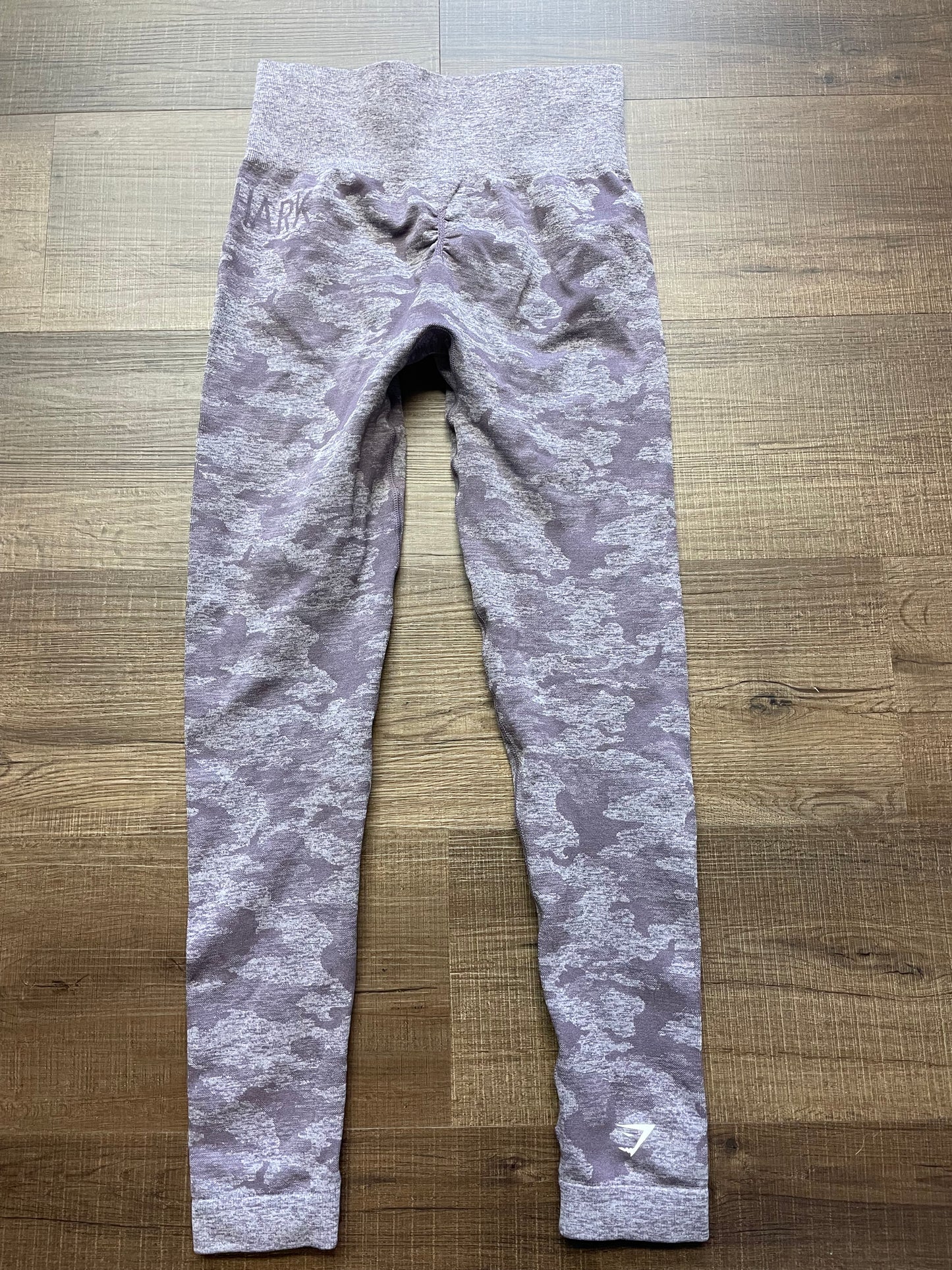Gymshark Mauve Purple Camo Leggings (S)
