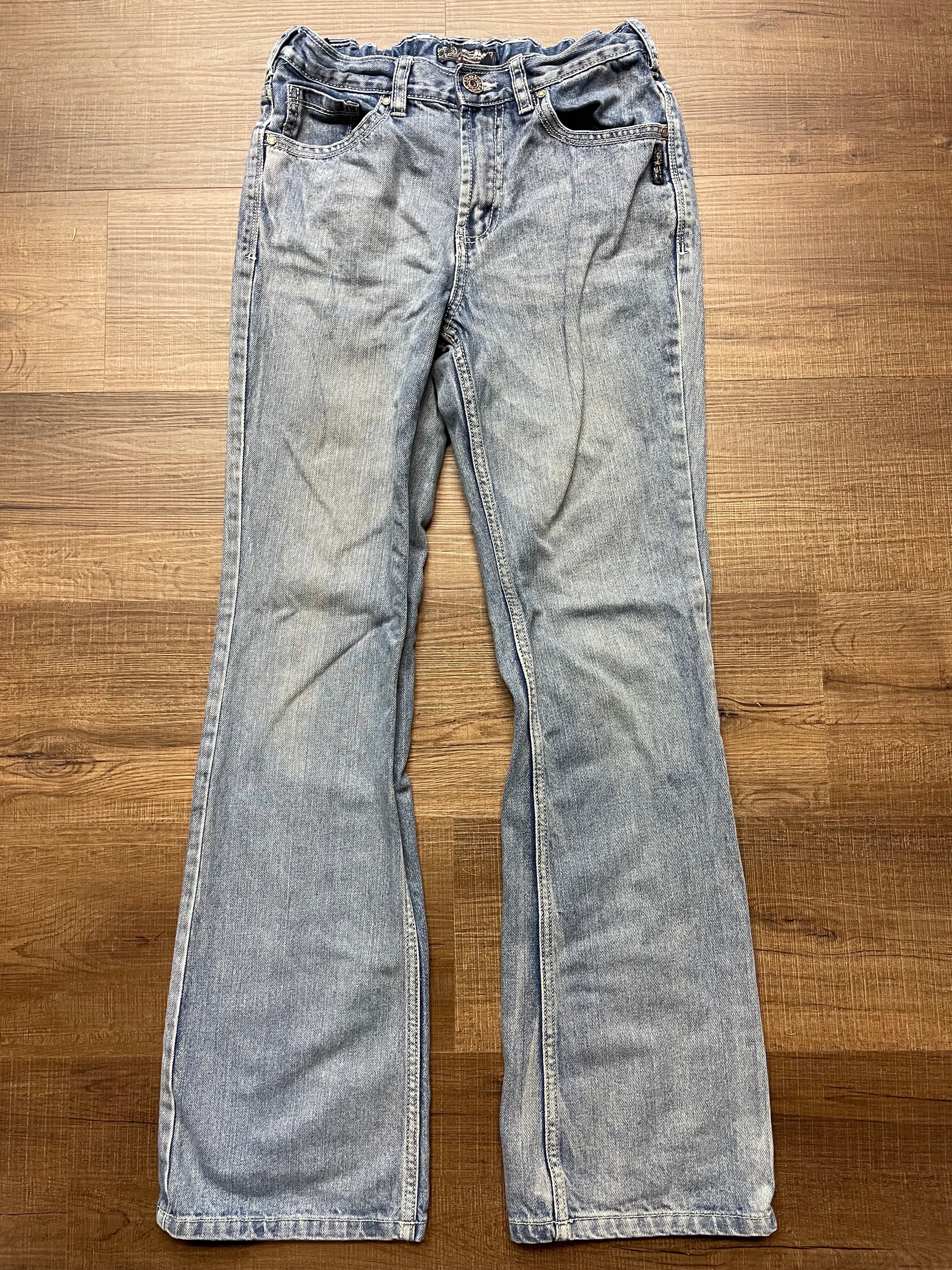 Silver Zane Triple 5 Boy's Adjustable Waist Jeans (16)