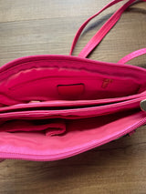 Pink Leather Crossbody