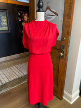 Express Blouse Top Red Dress (L)